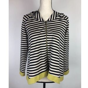 People Like Frank Zipper Hoodie Jacket Striped